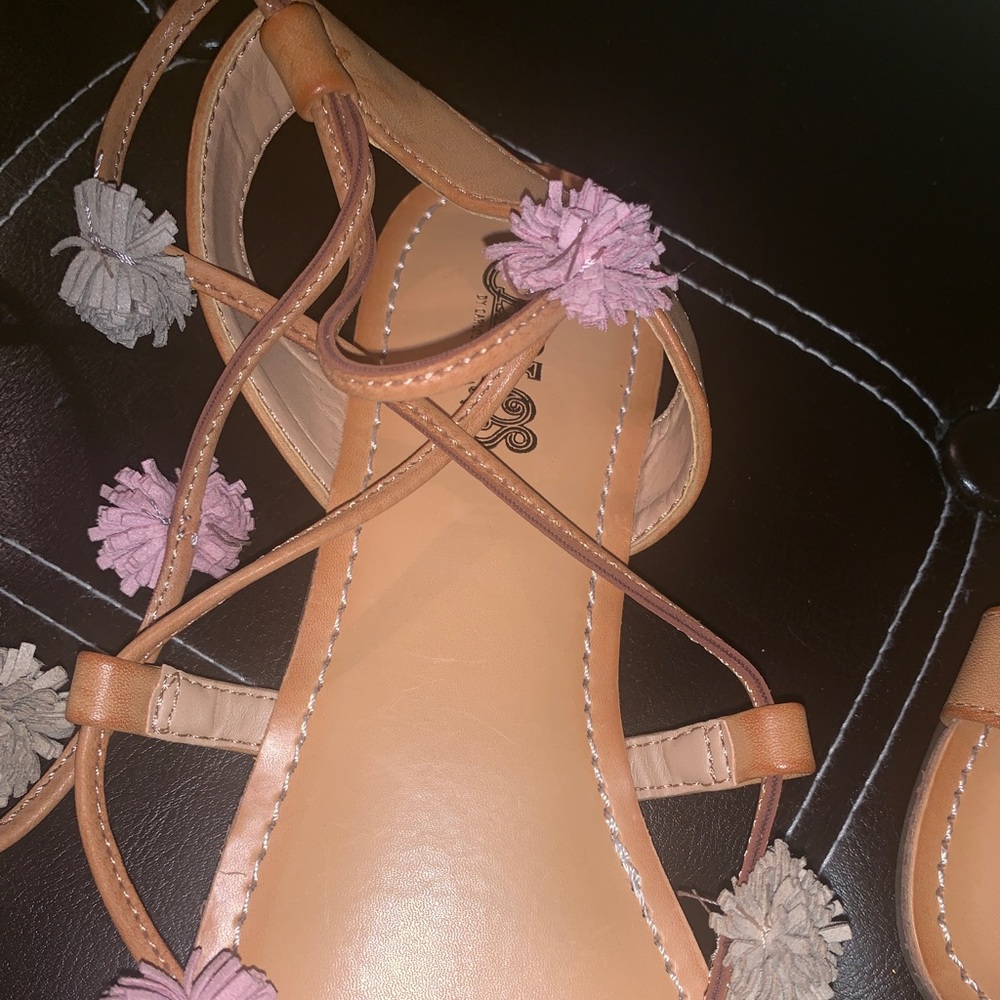 Leg lace up brown sandals - Picture 3 of 4